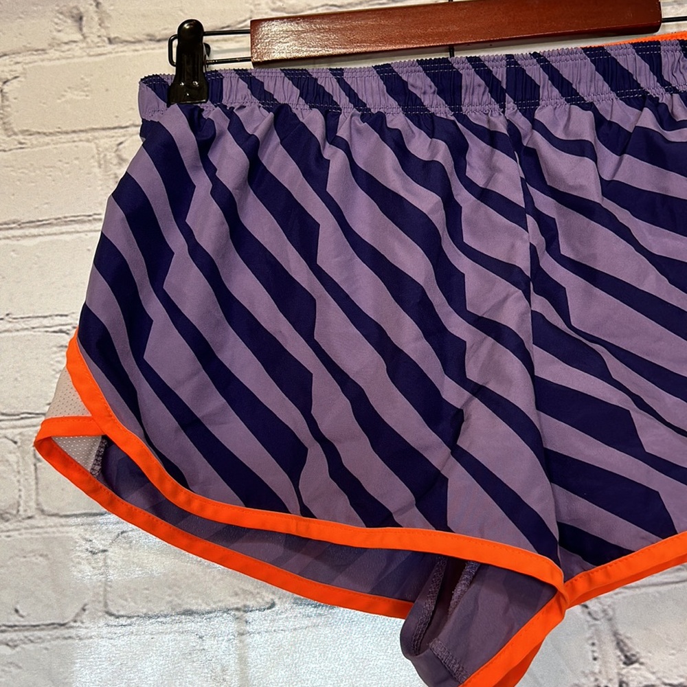 Nike Dri-Fit Athletic Purple Orange Running Shorts Size Large - Picture 3 of 8